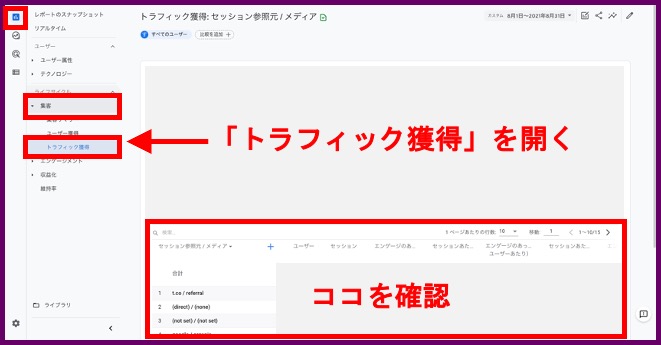 GA4_トラフィック確認1