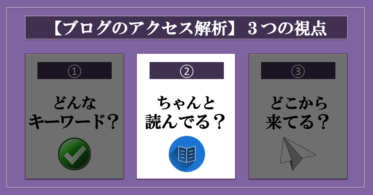 【ブログのアクセス解析】大事な3つの視点とその方法_記事はちゃんと読んでもらえている？