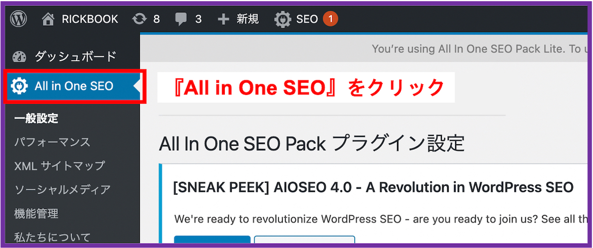 All in One SEO Pack_基本設定1