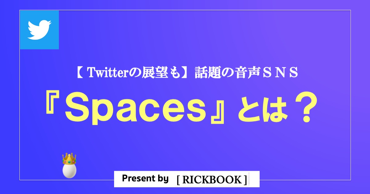 Twitterの音声SNS『Spaces』って？【今後のTwitterの展望を読み解く】