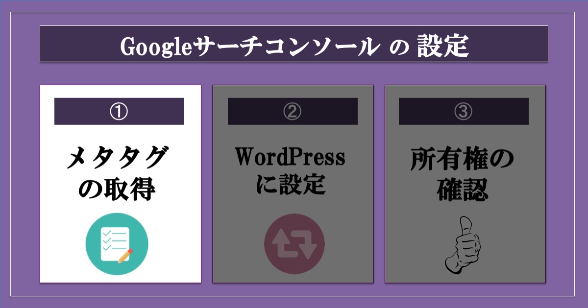 Googleサーチコンソールの設定_メタタグの取得